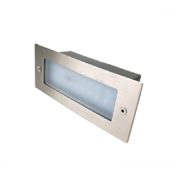 BT2854 Rectangular 16 LED acero