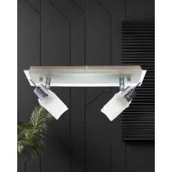 Spot doble transparente pared 637-2Db