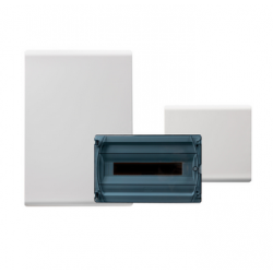 Cajas de distribución IP40 de superficie con puerta plástica